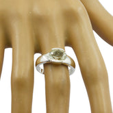 Kristine Glamorous Light Green Solitaire Ring